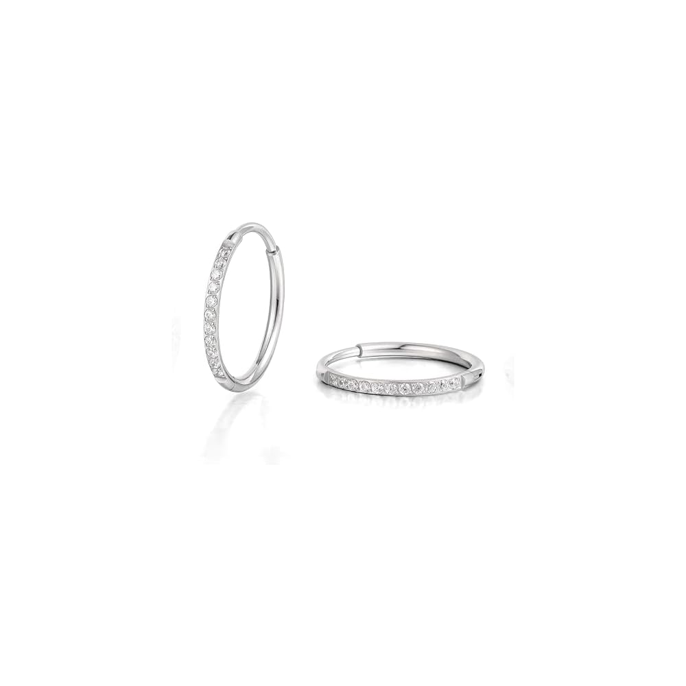 Limerencia Titanium Hoop Earrings for Women Men, Minimalist Small Hoops