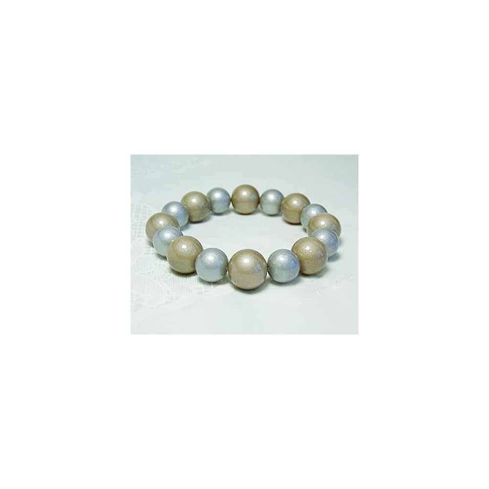 Cynthia Lynn "CHIC CHICK" Brushed Gold & Silver Opaque Coated Pearl Earrings