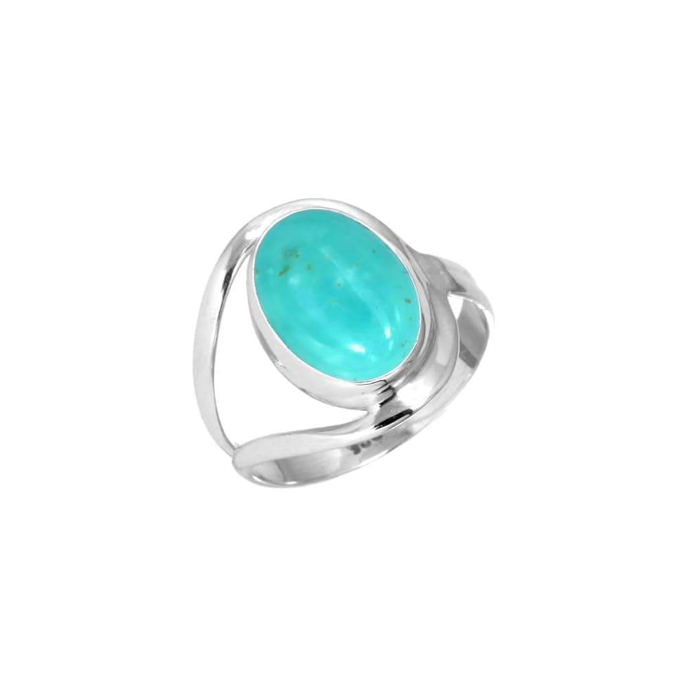 JEWELOPORIUM Natural Gemstone Ring For Women Pearl, Tiger Eye, Lapis, Crystal Oval Boho Genuine 925 Sterling Silver Handmade Jewelry