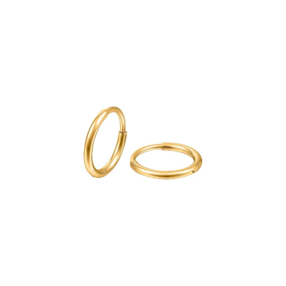 Limerencia Titanium Hoop Earrings for Women Men, Minimalist Small Hoops