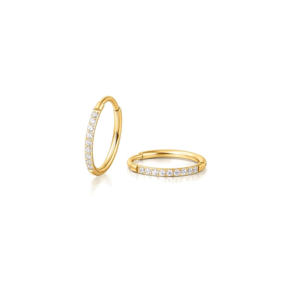Limerencia Titanium Hoop Earrings for Women Men, Minimalist Small Hoops