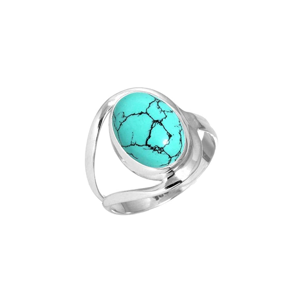 JEWELOPORIUM Natural Gemstone Ring For Women Pearl, Tiger Eye, Lapis, Crystal Oval Boho Genuine 925 Sterling Silver Handmade Jewelry