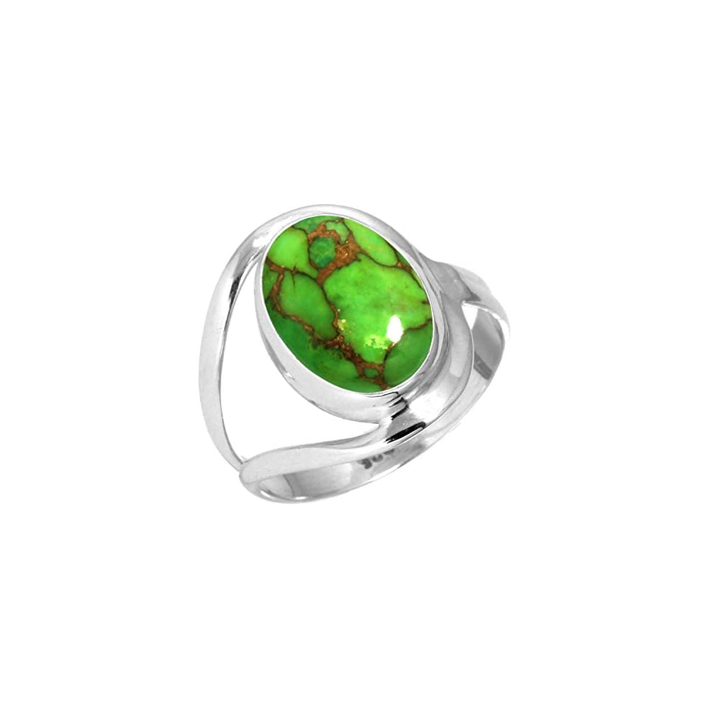 JEWELOPORIUM Natural Gemstone Ring For Women Pearl, Tiger Eye, Lapis, Crystal Oval Boho Genuine 925 Sterling Silver Handmade Jewelry