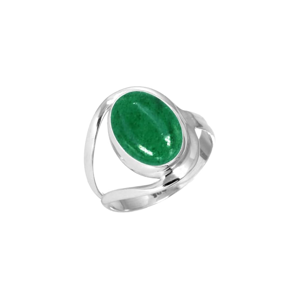 JEWELOPORIUM Natural Gemstone Ring For Women Pearl, Tiger Eye, Lapis, Crystal Oval Boho Genuine 925 Sterling Silver Handmade Jewelry
