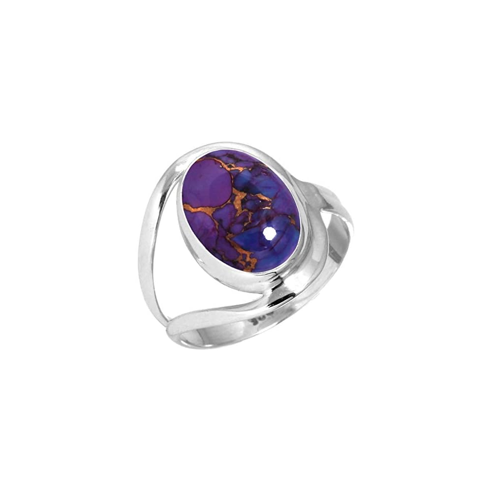 JEWELOPORIUM Natural Gemstone Ring For Women Pearl, Tiger Eye, Lapis, Crystal Oval Boho Genuine 925 Sterling Silver Handmade Jewelry