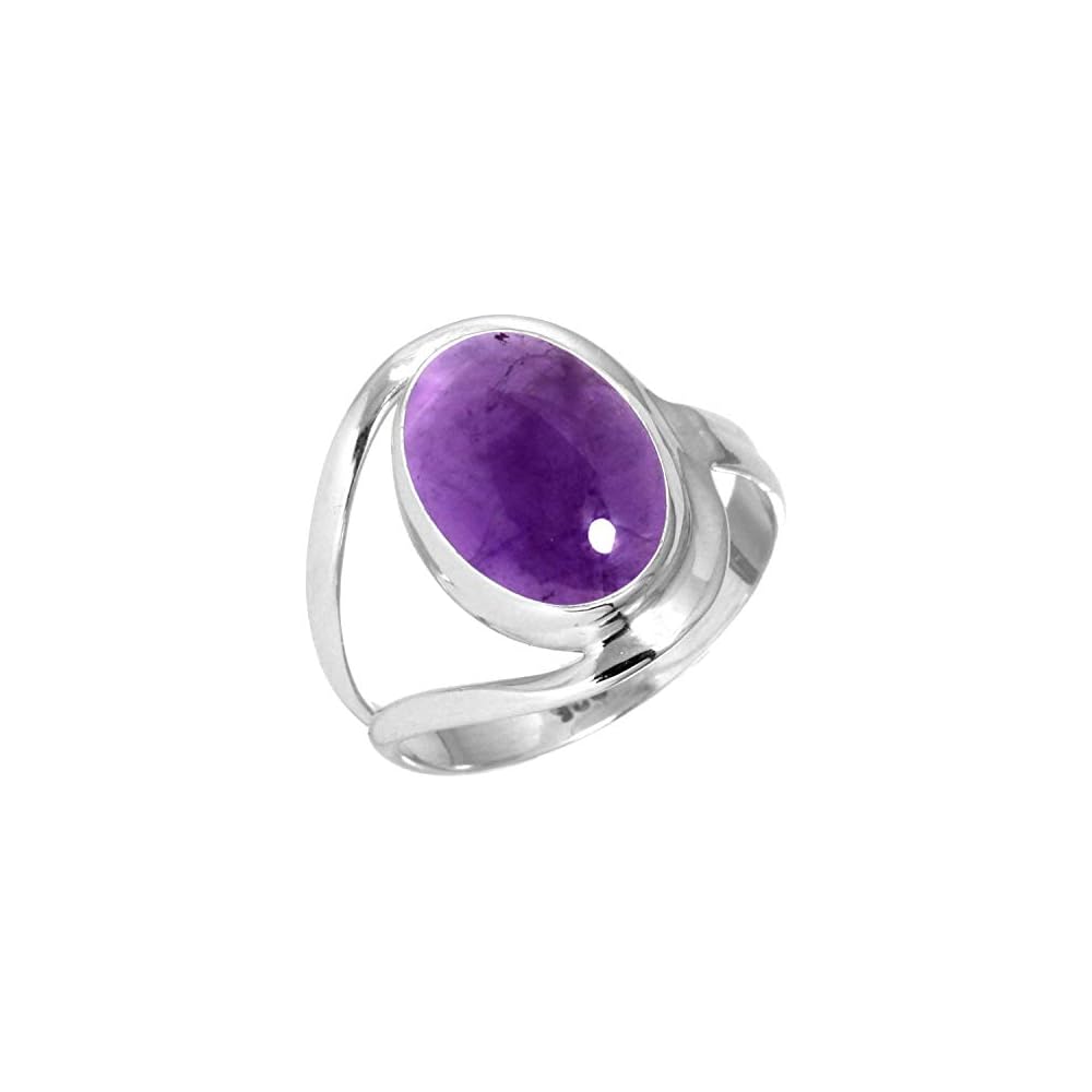 JEWELOPORIUM Natural Gemstone Ring For Women Pearl, Tiger Eye, Lapis, Crystal Oval Boho Genuine 925 Sterling Silver Handmade Jewelry