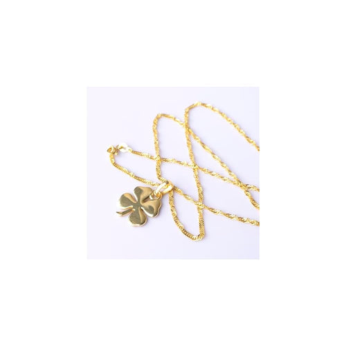 925 Sterling Silver Four Leaf Clover Necklace, Shamrock Pendant & 20" Chain