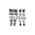 20 Pcs Ear Cuffs Wrap Clip On Earrings Women Cuff Earrings Non Piercing Cartilage Helix Hoop Earring Adjustable Fake Earrings Piercings Punk Ear Jewelry Set Black Gold Silver Rose Gold