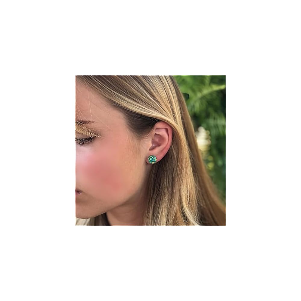 Faux Druzy Earrings on Hypoallergenic Plastic Posts 10mm