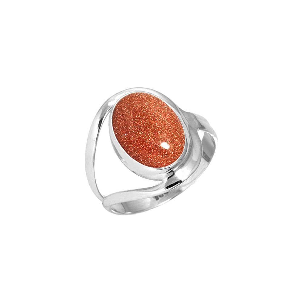 JEWELOPORIUM Natural Gemstone Ring For Women Pearl, Tiger Eye, Lapis, Crystal Oval Boho Genuine 925 Sterling Silver Handmade Jewelry