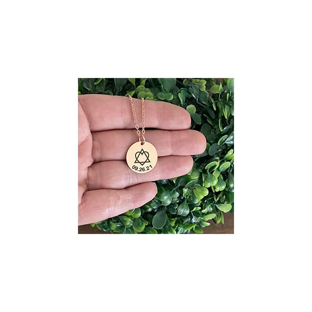 Adoption Charm Necklace Personalized with Gotcha Date