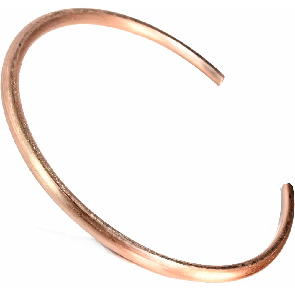Hand Forged 100% Copper Bracelet ~ Made with Solid and Heavy Gauge Pure Copper ~ Adjustable for Men or Women